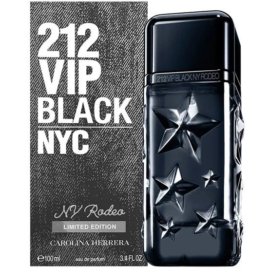Perfume Carolina Herrera 212 Vip Black NY Rodeo Eau de Parfum Masculino 100ML
