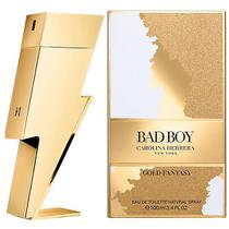 Perfume Carolina Herrera Bad Boy Gold Fantasy Eau de Toilette Masculino 100ML foto 2