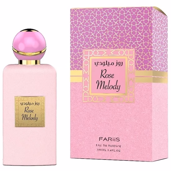 Perfume Fariis Rose Melody Eau de Parfum Feminino 100ML