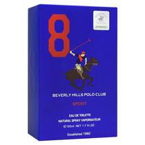 Perfume Beverly Hills Polo Club Sport 8 Blue Eau de Toilette Masculino 50ML foto 1