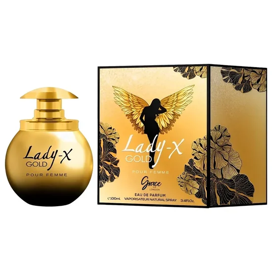 Perfume Grace Of London Lady-X Gold Eau de Parfum Feminino 100ML