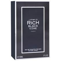 Perfume Johan.b Rich Black Icone Eau de Toilette Masculino 90ML foto 1