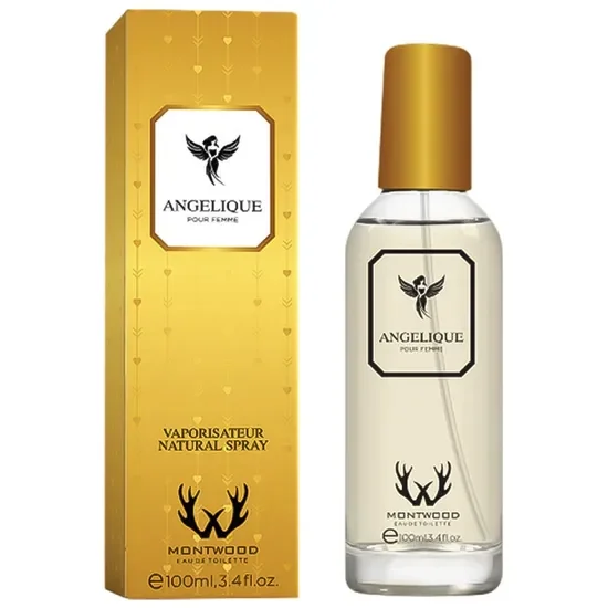 Perfume Montwood Angelique Pour Femme Eau de Toilette Feminino 100ML