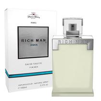 Perfume Paris Bleu Rich Man Aqua Eau de Toilette Masculino 100ML foto 2