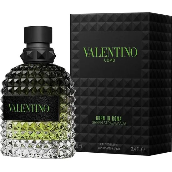 Perfume Valentino Uomo Born In Roma Green Stravaganza Edt Masc 100ML