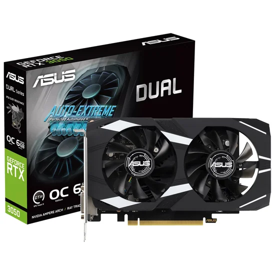 Placa de Vídeo Asus Dual GeForce RTX3050 OC 6GB GDDR6 PCI-Express foto principal
