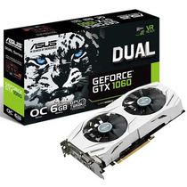 Placa de Vídeo Asus GeForce GTX1060 OC Dual 6GB GDDR5 PCI-Express