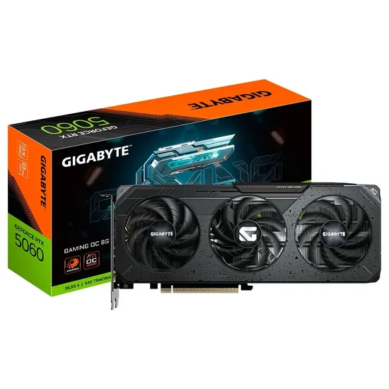 Placa de Vídeo Gigabyte GeForce RTX5060 Gaming OC 8GB GDDR7 PCI-Express foto principal