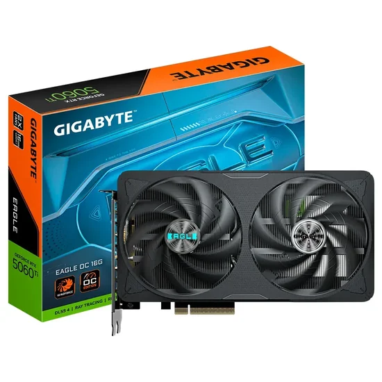 Placa de Vídeo Gigabyte GeForce RTX5060TI Eagle OC 8GB GDDR7 PCI-Express foto principal