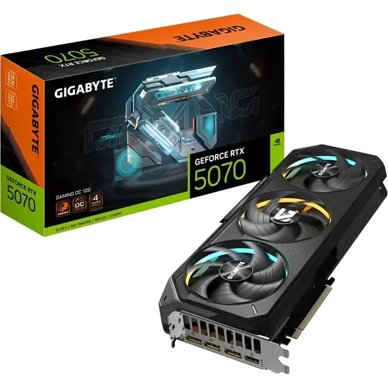 Placa de Vídeo Gigabyte GeForce RTX5070 Gaming OC 12GB GDDR7 PCI-Express foto principal