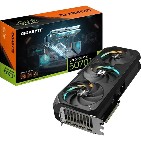 Placa de Vídeo Gigabyte GeForce RTX5070TI Gaming OC 16GB GDDR7 PCI-Express foto principal