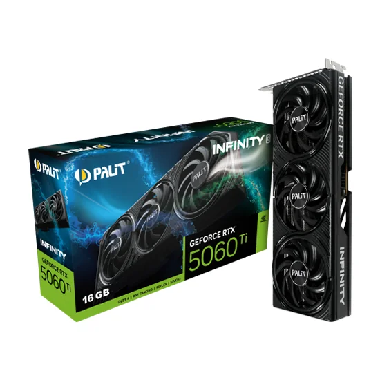Placa de Vídeo Palit GeForce RTX5060TI Infinity 3 16GB GDDR7 PCI-Express foto principal
