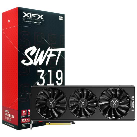 Placa de Vídeo XFX Speedster SWFT 319 Radeon RX6800 16GB GDDR6 PCIExpress no Paraguai