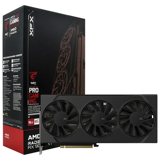 Placa de Vídeo XFX Swift Radeon RX9070 OC 16GB GDDR6 PCI-Express