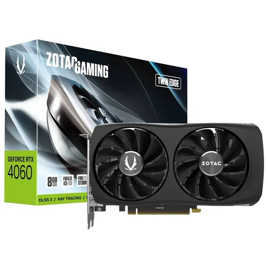 Placa de Video Zotac GeForce RTX4060 Twin Edge 8GB GDDR6 PCI-Express