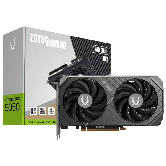 Placa de Vídeo Zotac GeForce RTX5050 Twin Edge OC 8GB GDDR6 PCI-Express