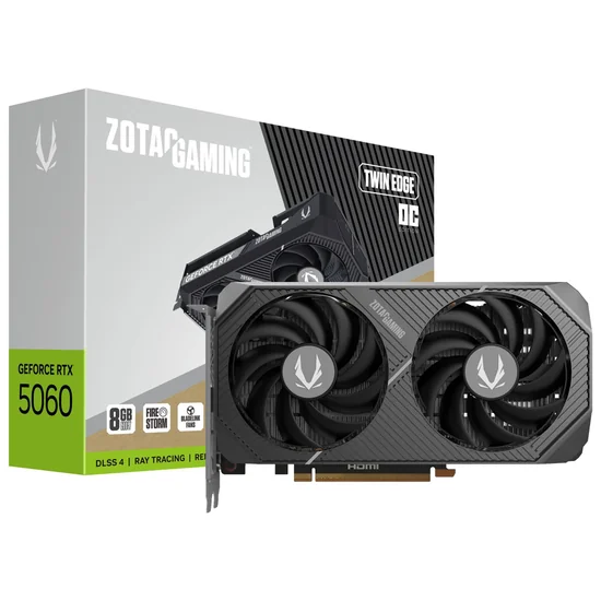 Placa de Vídeo Zotac GeForce RTX5060 Twin Edge OC 8GB GDDR7 PCI-Express