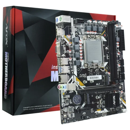 Placa Mãe Afox IH610D4-MA5-V4 Intel Soquete LGA 1700