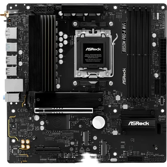 Placa Madre Asrock B850M Pro-A Wi-Fi AMD Soquete AM5 foto 1