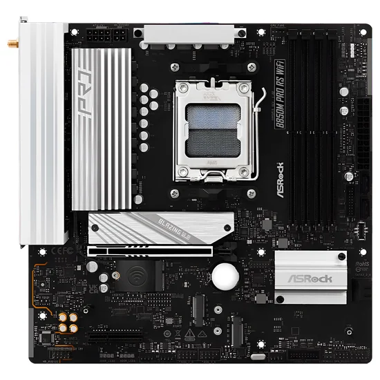 Placa Madre Asrock B850M Pro RS Wi-Fi AMD Soquete AM5 foto 1