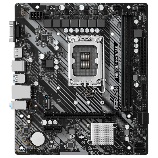 Placa Mãe Asrock H610M-HVS/M.2 R2.0 Intel Soquete LGA 1700 foto 1