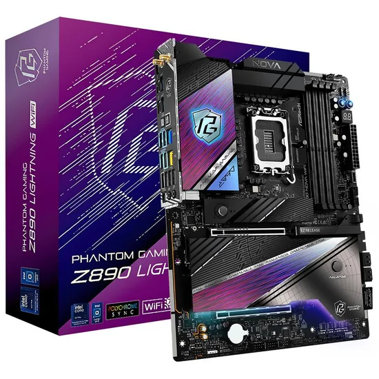 Placa Mãe Asrock Z890 Nova Wi-Fi Intel Soquete LGA 1851