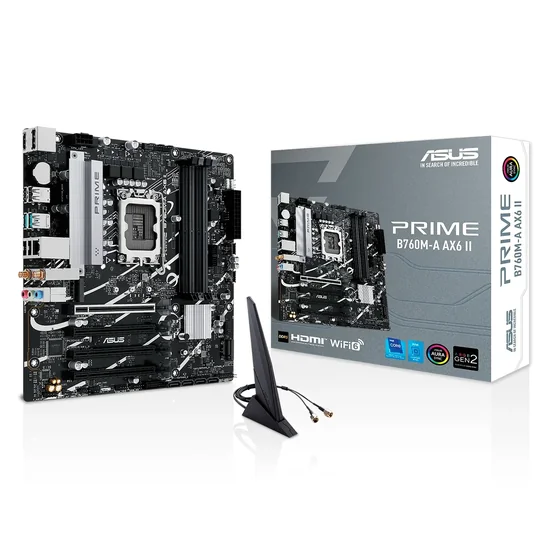 Placa Madre Asus Prime B760M-A AX6 II Intel Soquete LGA 1700