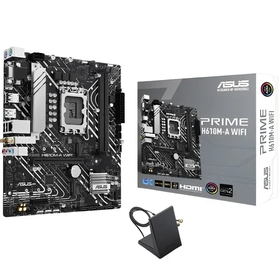 Placa Mãe Asus Prime H610M-A Wi-Fi Intel Soquete LGA 1700 foto principal