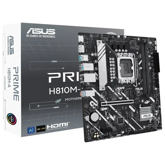 Placa Mãe Asus Prime H810M-A Intel Soquete LGA 1851 foto principal