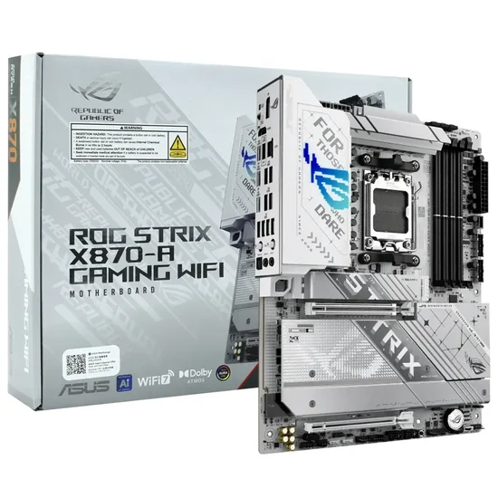 Placa Mãe Asus Rog Strix X870-A Gaming Wi-Fi AMD Soquete AM5 foto principal