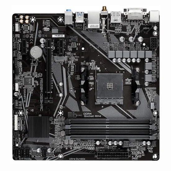Placa Mãe Gigabyte A520M DS3H AC AMD Soquete AM4 foto 1