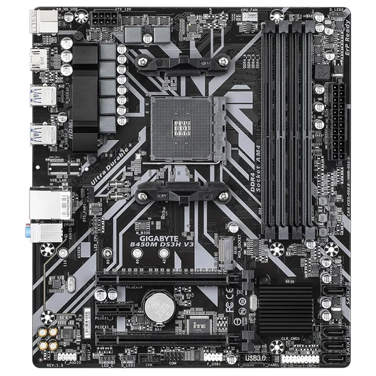 Placa Mãe Gigabyte B450M DS3H V3 AMD Soquete AM4 foto 1