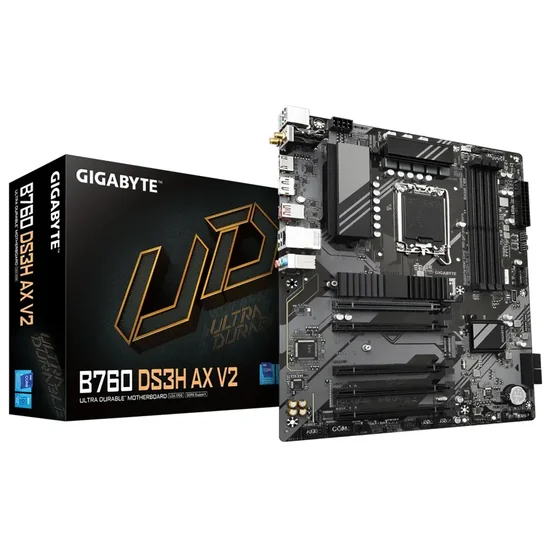 Placa Mãe Gigabyte B760 DS3H AX V2 Intel Soquete LGA 1700 foto principal