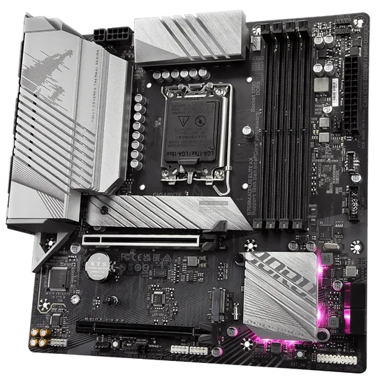 Placa Mãe Gigabyte B760M Aorus Elite AX Intel Soquete LGA 1700 foto 1