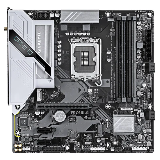 Placa Mãe Gigabyte B760M Gaming Plus Wi-Fi DDR4 Intel Soquete LGA 1700 foto 1
