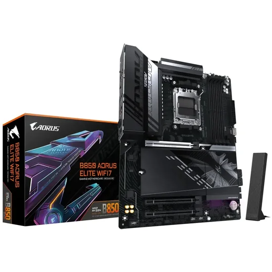 Placa Mãe Gigabyte B850 Aorus Elite Wi-Fi 7 AMD Soquete AM5 foto principal