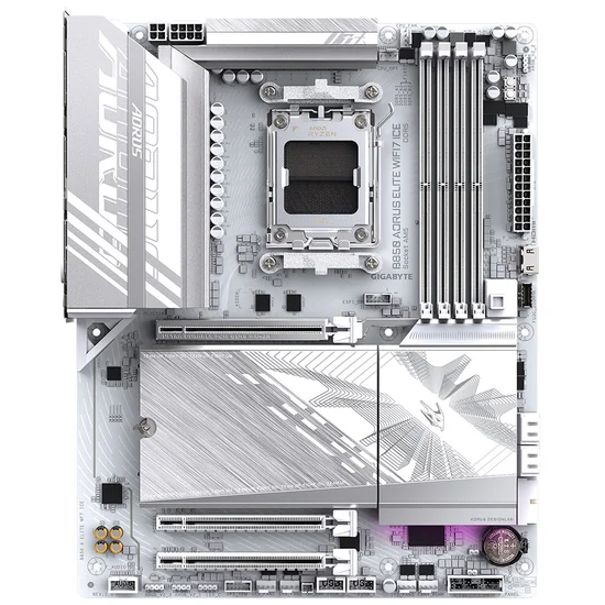 Placa Mãe Gigabyte B850 Aorus Elite Wi-Fi 7 Ice AMD Soquete AM5 foto 1