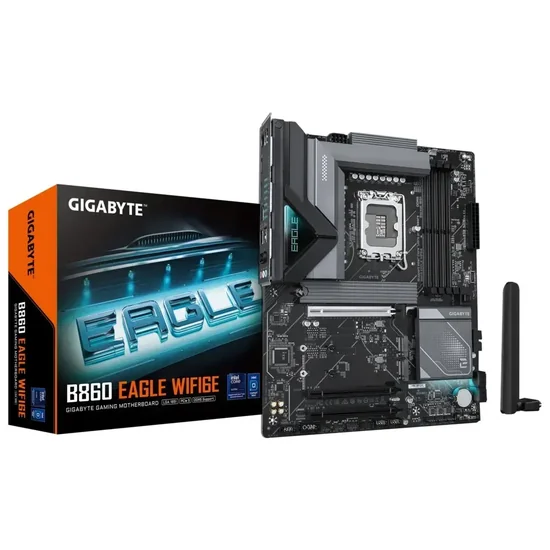 Placa Mãe Gigabyte B860 Eagle Wi-Fi 6E Intel Soquete LGA 1851 foto principal