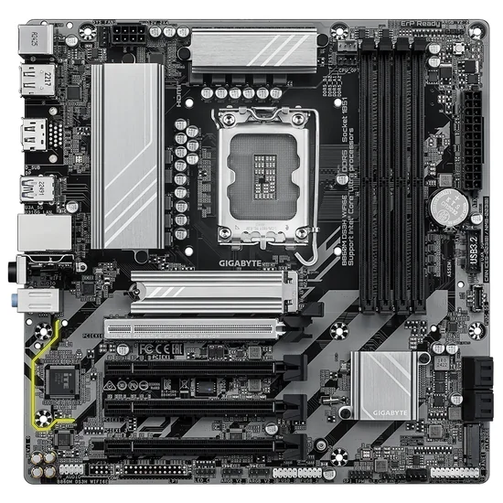 Placa Mãe Gigabyte B860M DS3H Wi-Fi 6E Intel Soquete LGA 1851 foto 1