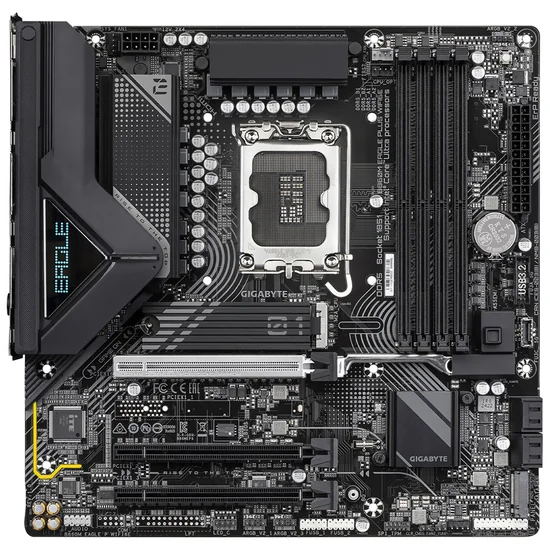 Placa Mãe Gigabyte B860M Eagle Plus Wi-Fi 6E Intel Soquete LGA 1851 foto 1