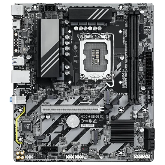 Placa Mãe Gigabyte B860M H Intel Soquete LGA 1851 foto 1
