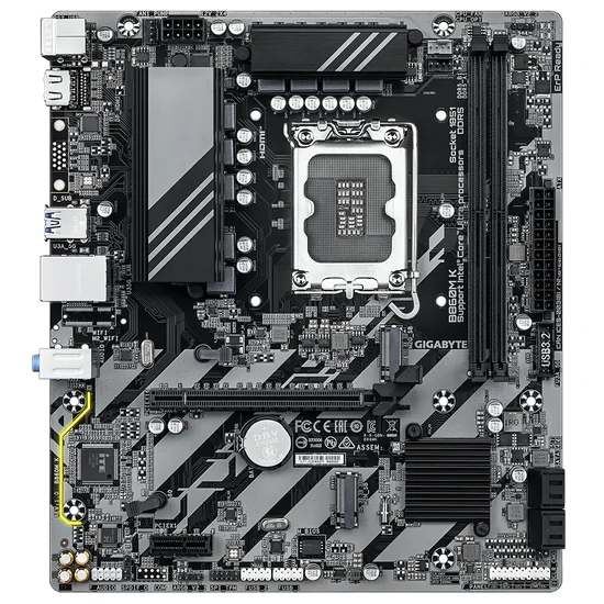 Placa Mãe Gigabyte B860M K Intel Soquete LGA 1851 foto 1