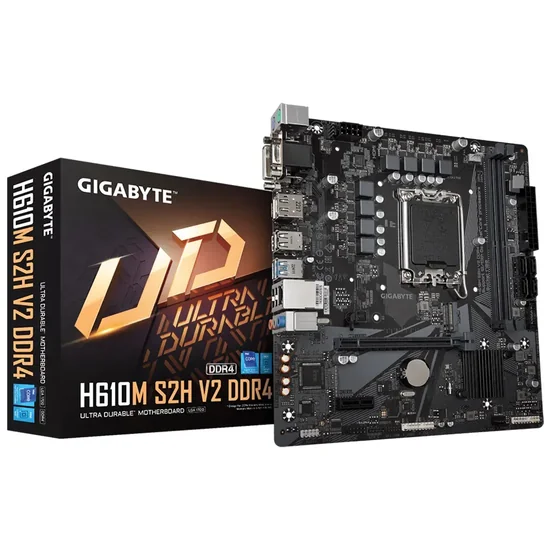 Placa Mãe Gigabyte H610M S2H V2 DDR4 Intel Soquete LGA 1700 foto principal