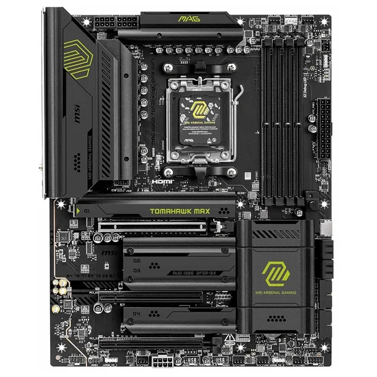 Placa Mãe MSI Mag B850 Tomahawk Max Wi-Fi AMD Soquete AM5 foto 1