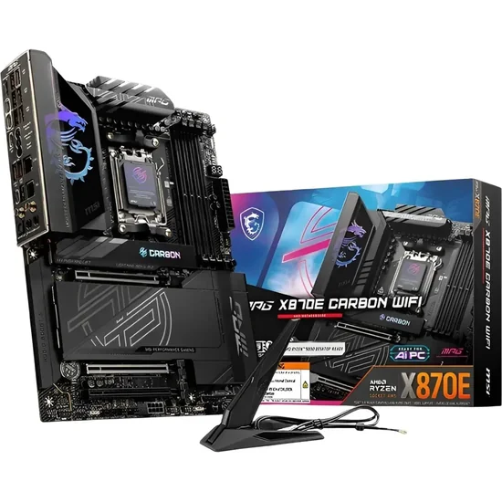 Placa Mãe MSI MPG X870E Carbon Wi-Fi AMD Soquete AM5