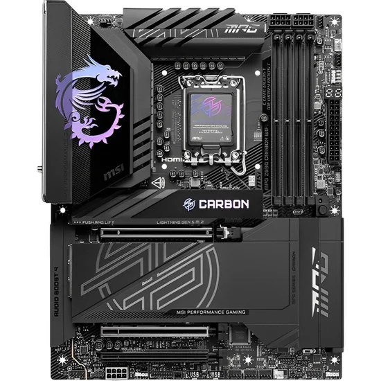 Placa Mãe MSI MPG Z890 Carbon Wi-Fi Intel Soquete LGA 1851 foto 1