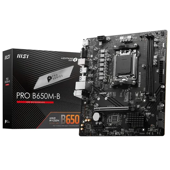 Placa Mãe MSI Pro B650M-B AMD Soquete AM5