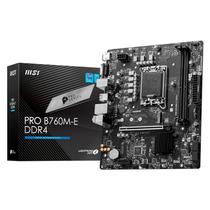 Placa Mãe MSI Pro B760M-E DDR4 Intel Soquete LGA 1700