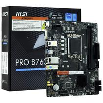 Placa Mãe MSI Pro B760M-E Intel Soquete LGA 1700 foto principal