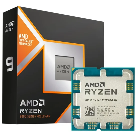 Processador AMD Ryzen 9 9950X3D 4.3GHz AM5 144MB